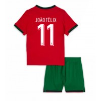 Portugal Joao Felix #11 Hemmatröja Barn EM 2024 Kortärmad (+ Korta byxor)